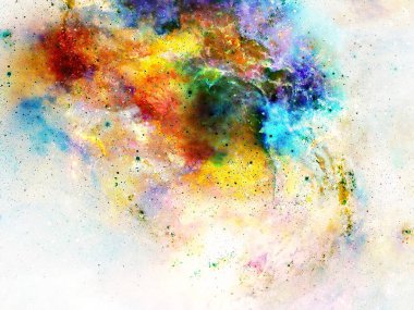 Kozmik uzay ve yıldızlar, renkli kozmik soyut arkaplan