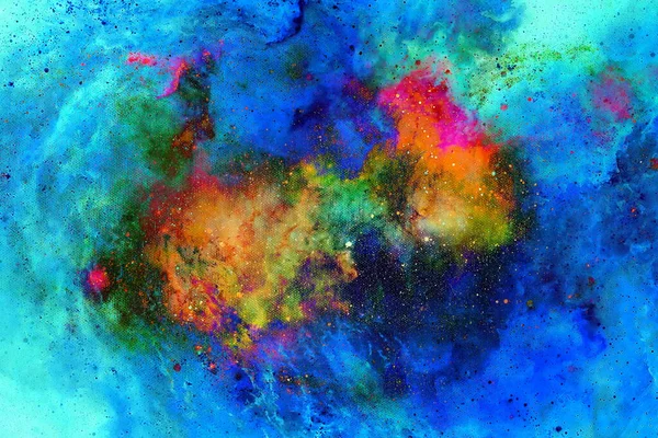 Kosmiczna Przestrzeń Gwiazdy Kolorowe Kosmiczne Abstrakcyjne Tło Kolaż Komputerowy Oryginalnego — Zdjęcie stockowe