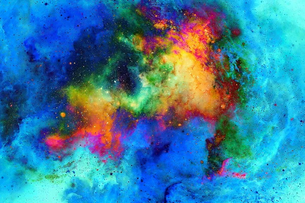 Espaço Cósmico Estrelas Cor Cósmica Fundo Abstrato Colagem Computador Pintura — Fotografia de Stock