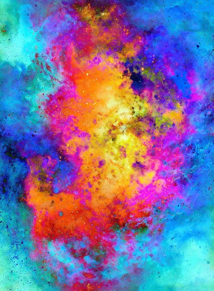 Абстрактный Фон Многоцветными Пространственными Структурами Трещинами Пятнами — стоковое фото