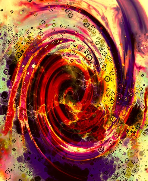 Llamas Fuego Abstractas Efecto Espiral Sobre Fondo Color —  Fotos de Stock