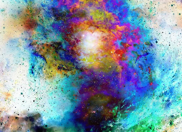 Spazio Cosmico Stelle Colore Sfondo Astratto Cosmico Effetto Fuoco Nello — Foto Stock