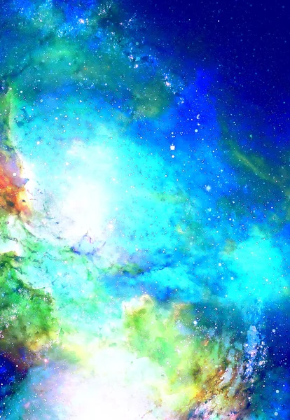 Spazio Cosmico Stelle Colore Sfondo Astratto Cosmico Effetto Inverno Copia — Foto Stock