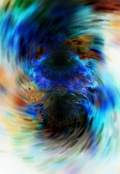 Абстрактный Фон Эффектом Вращения Космической Энергии Красочное Динамическое Движение — стоковое фото