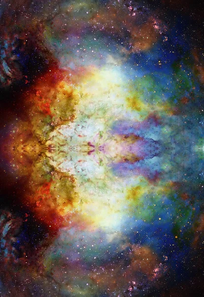 Espacio Cósmico Estrellas Fondo Cósmico Abstracto Color — Foto de Stock
