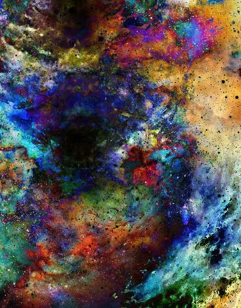 Espacio Cósmico Estrellas Fondo Cósmico Abstracto Color Efecto Fuego Espacio —  Fotos de Stock