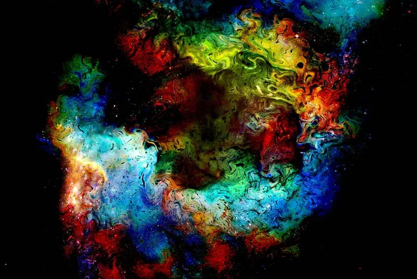 Spazio Cosmico Stelle Colore Sfondo Astratto Cosmico Effetto Fuoco Nello — Foto Stock