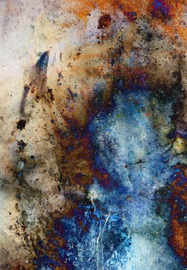 Suluboya soyut arka plan ve renk lekeler yapı