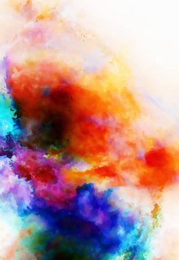 Soyut arkaplan ve suluboya resim efekti