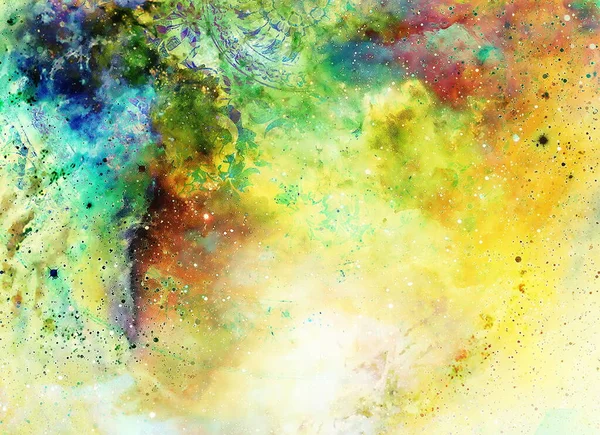 Espacio Cósmico Estrellas Fondo Cósmico Abstracto Color Adorno Suave — Foto de Stock