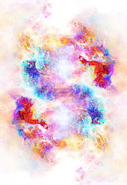 Spazio Cosmico Stelle Colore Sfondo Astratto Cosmico Effetto Fuoco Nello — Foto Stock