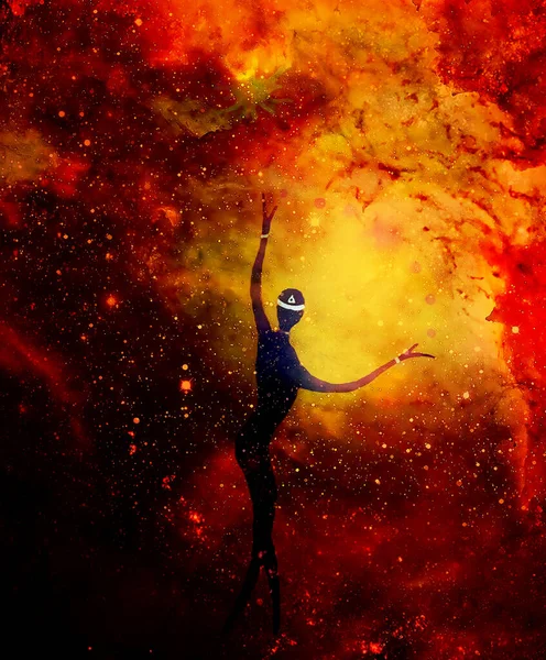 Spiritual Beings Universe Painting Graphic Effect — Stock Photo, Image