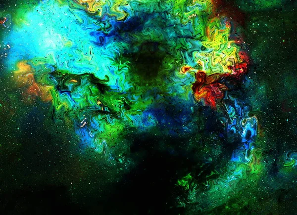 Туманность Космическое Пространство Звезды Цветной Космический Абстрактный Фон — стоковое фото