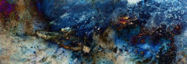 Suluboya, soyut resim ve bilgisayar kolajı. Benekli renk arkaplanı