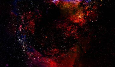 Kozmik uzay ve yıldız, renk kozmik arka plan. Uzayda yangın etkisi