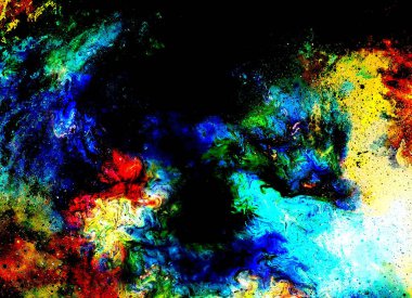 Kozmik uzay ve yıldızlar, renkli kozmik soyut arkaplan