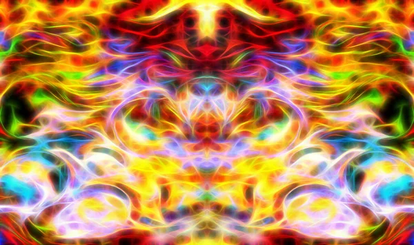 Абстрактный Многоцветный Фон Цветовой Фрактальный Эффект — стоковое фото