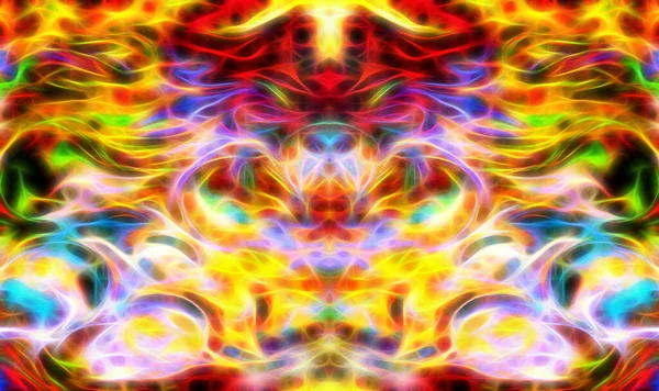 Fond Multicolore Abstrait Effet Fractal Couleur — Photo