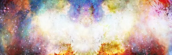 Nebulosa Espacio Cósmico Estrellas Fondo Cósmico Abstracto Color —  Fotos de Stock