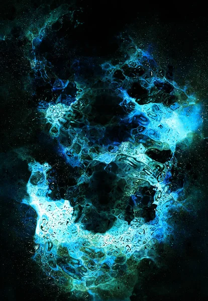 Kosmischer Raum Und Sterne Kosmischer Abstrakter Hintergrund Und Glaseffekt — Stockfoto