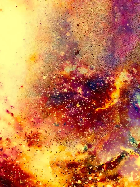 宇宙空間と星 色宇宙抽象的な背景 火効果 — ストック写真
