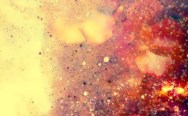 Abstrakte Mehrfarbige Blumenmotiv Collage Mit Dynamischem Feuereffekt Raum Kopierraum — Stockfoto