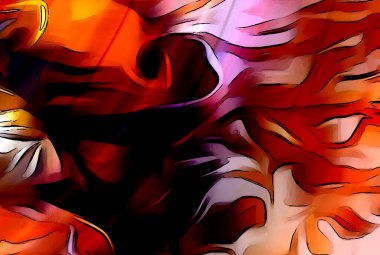 Soyut arkaplan rengi. Alev yapısı. Bilgisayar kolajı. Dünya Konsepti