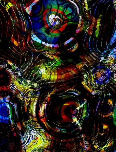 Абстрактный Красочный Фон Движением Динамикой Концепцией Движения Структура Круга — стоковое фото