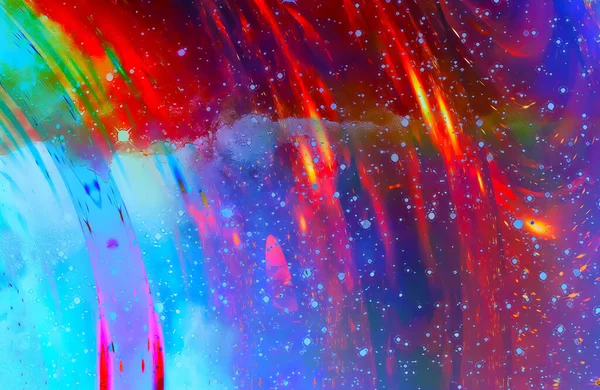 Cosmic space and stars, color cosmic abstract background