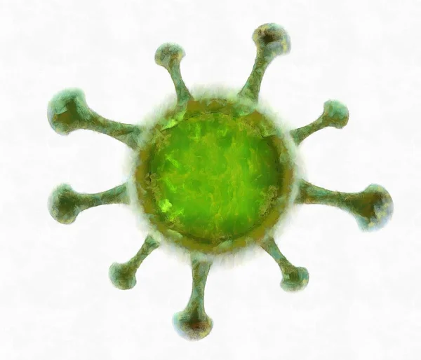 Coronavirus White Background Coronavirus Covid 2019 Ncov — Stock Photo, Image