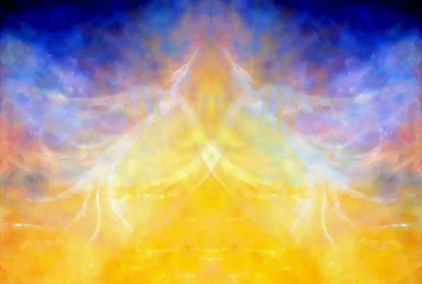 Phoenix Pasăre Zboară Sus Cer Pictura Colaj Grafic — Fotografie, imagine de stoc