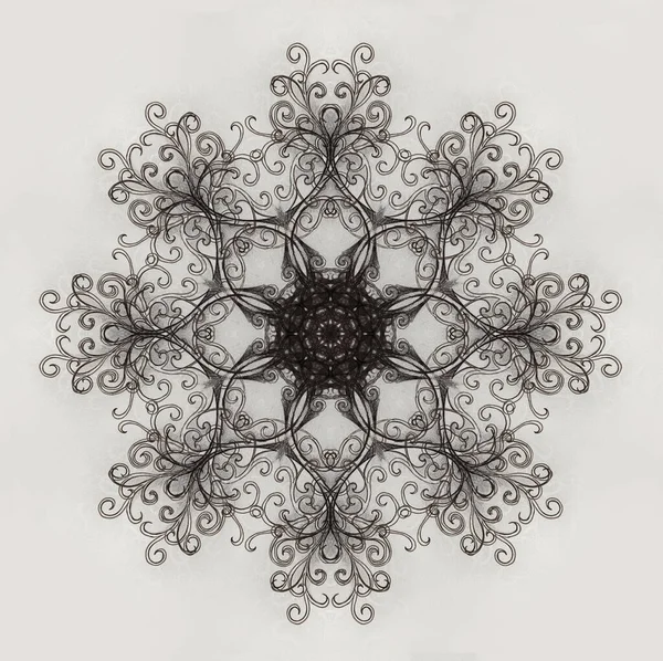 Mandala aus heiligem Zierbaum als Lebenssymbol. — Stockfoto