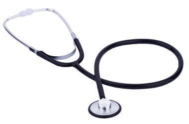 Beyaz arkaplanda fonendoskop