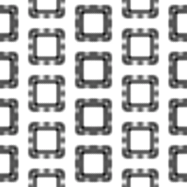 Patrón abstracto sin costura en blanco y negro de cuadrados — Vector de stock
