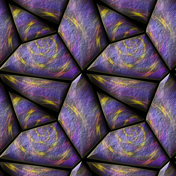 Abstracte naadloze patroon van korrelige stenen met een spiraalpatroon — Stockfoto