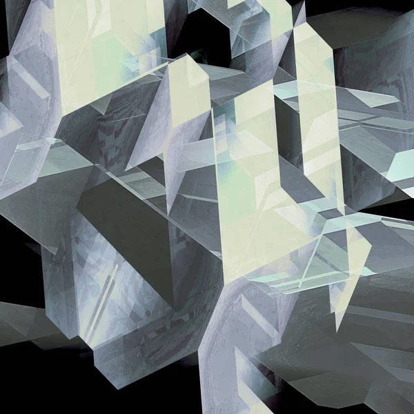 Fondo geométrico abstracto de formas poligonales transparentes — Foto de Stock