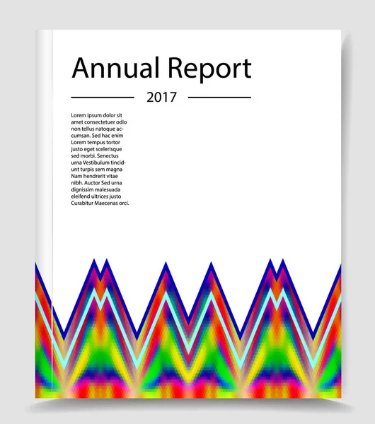 抽象的な三角形パターンと年次レポート インフォ グラフィック テンプレート — ストックベクタ