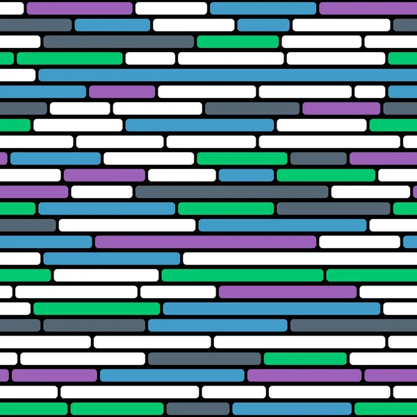 Fond vectoriel sans couture de mur de briques colorées abstraites — Image vectorielle