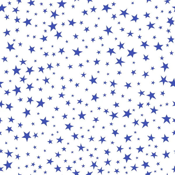 星のシームレスなパターン。かわいい子供たちの星のシームレスなパターン。星とシームレスなパターン。星空の背景。赤ちゃんファッション。ベクトル図、eps 10 — ストックベクタ