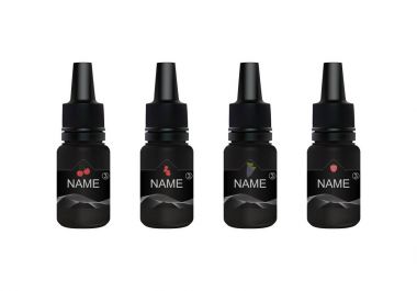 Vape şişe sıvı ile. Vektör eps10.