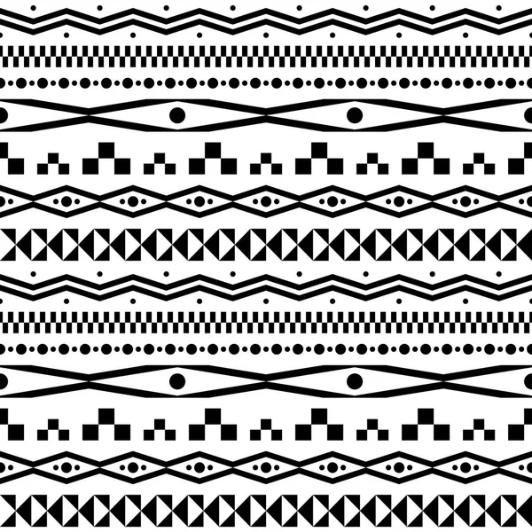 Черно-белые геометрические бесшовные узоры. Вектор EPS 10 — стоковый вектор