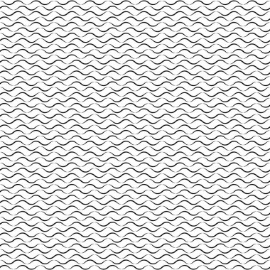 Vektör kusursuz desen. Dalgalı çizgileri olan modern stil. Geometrik soyut arkaplan