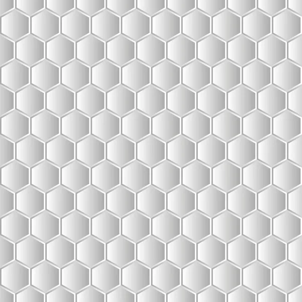 Современный белый фон. Бесшовная трехмерная текстура. Шестиугольник. Может использоваться для графики или веб-сайта, вектора макета — стоковый вектор