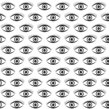 sorunsuz gözleri desen tasarım kavramı, vektör çizim.