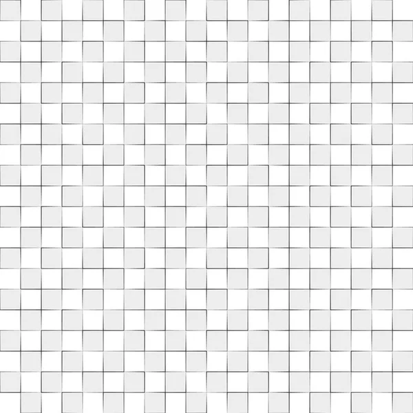 Nahtloses Muster, die Textur der Quadrate. stilvoller weißer Hintergrund. — Stockvektor
