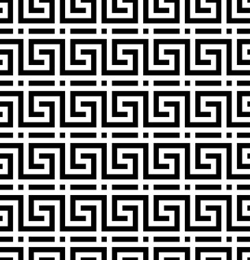 Geometrik çizgi. Yunan antik motif ile soyut seamless modeli. Arka plan vektör eps10.
