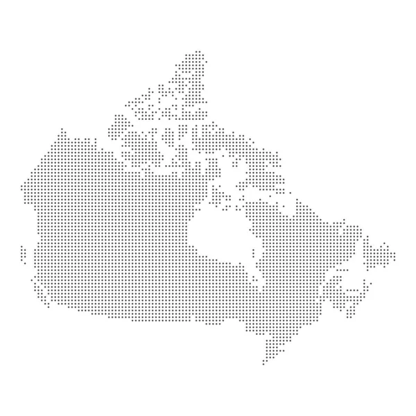 Точечная карта Канады. Векторный eps10 . — стоковый вектор