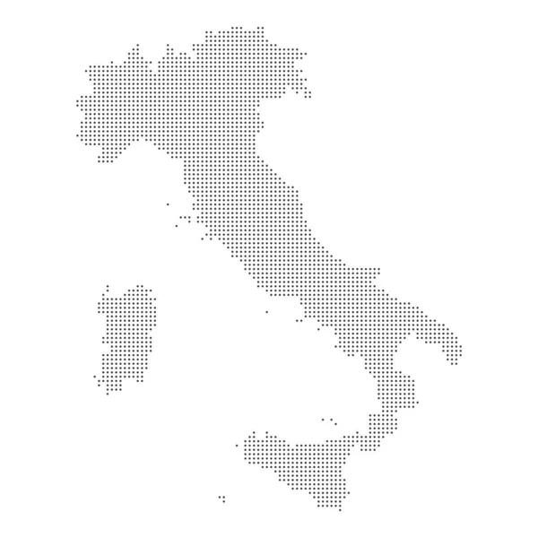 Punktierte Landkarte von Italien. Vektor eps10. — Stockvektor