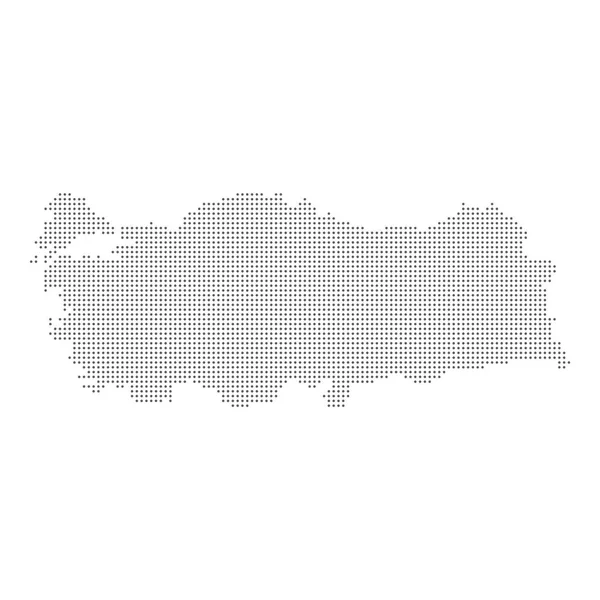 トルコの点線のマップ。ベクトル eps10. — ストックベクタ