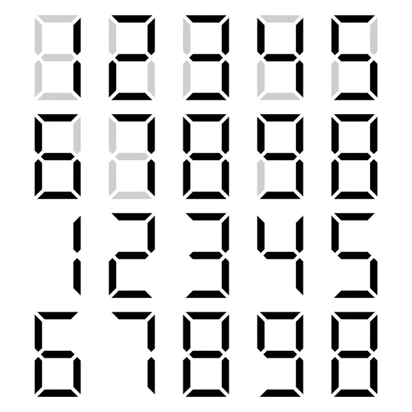 Le vecteur du numéro numérique. Des proportions correctes . — Image vectorielle